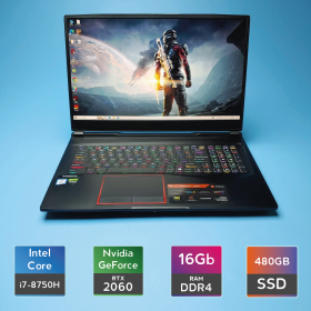 Ноутбук MSI GE75 Raider 9SE (i7-8750H/RAM 16GB DDR4/SSD 480GB/RTX 2060) Б/В (5780) Ноутбук MSI GE75 Raider 9SE (i7-8750H/RAM 16GB DDR4/SSD 480GB/RTX 2060) Б/В (5780)